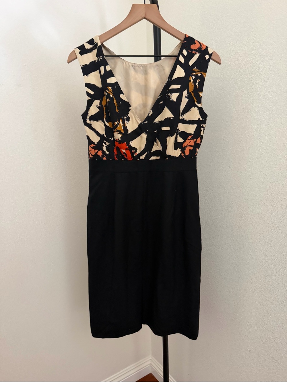 J.Crew sheath dress features a vibrant, abstract-print silk bodice - Picture 3 of 5